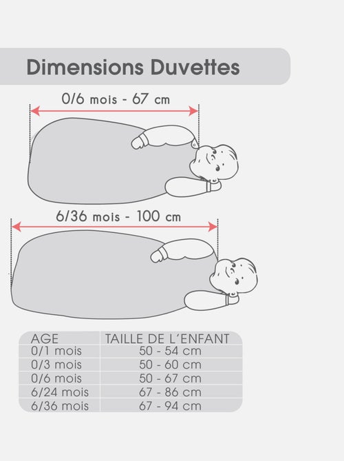 GIGOTEUSE REGLABLE 6/36M CURTIS COTON BIO - Kiabi