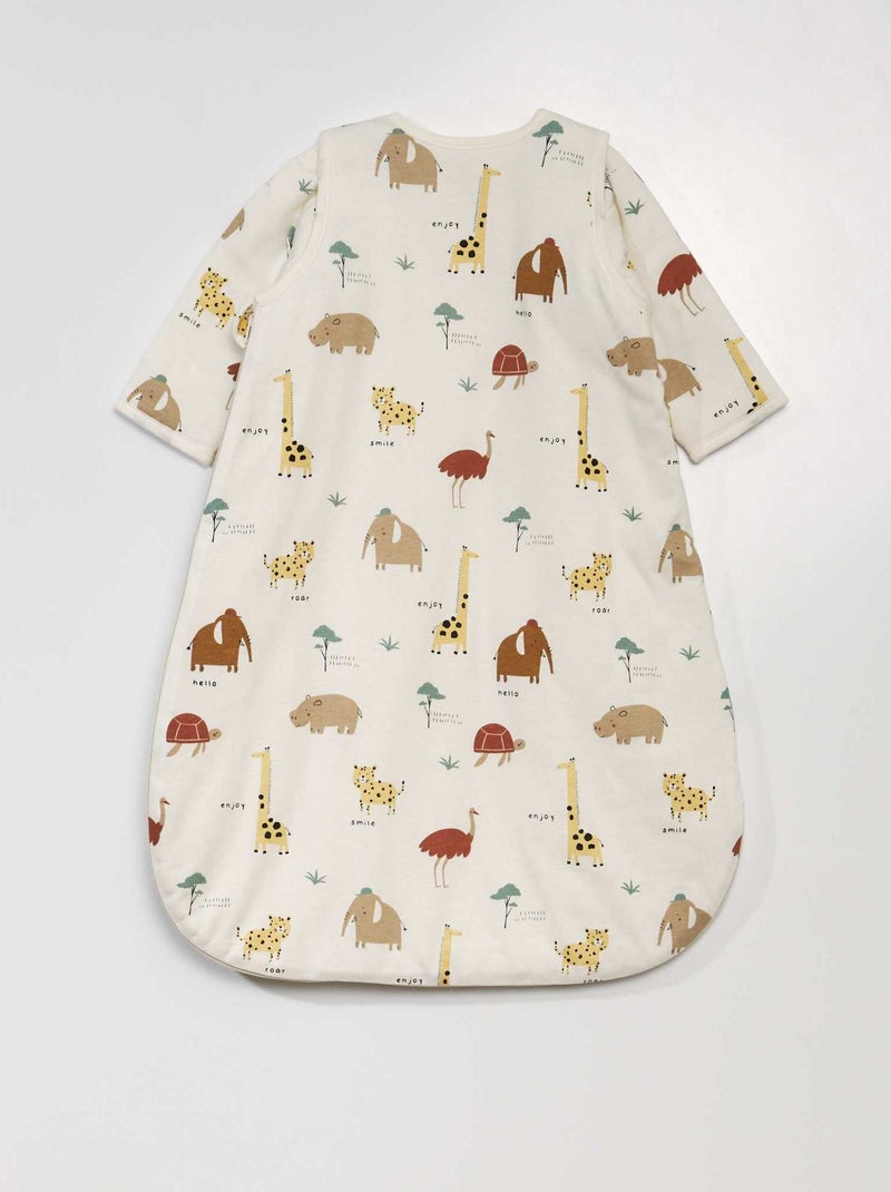 Gigoteuse 'Safari' avec manches longues amovibles TOG 2 Beige / Safari - Kiabi