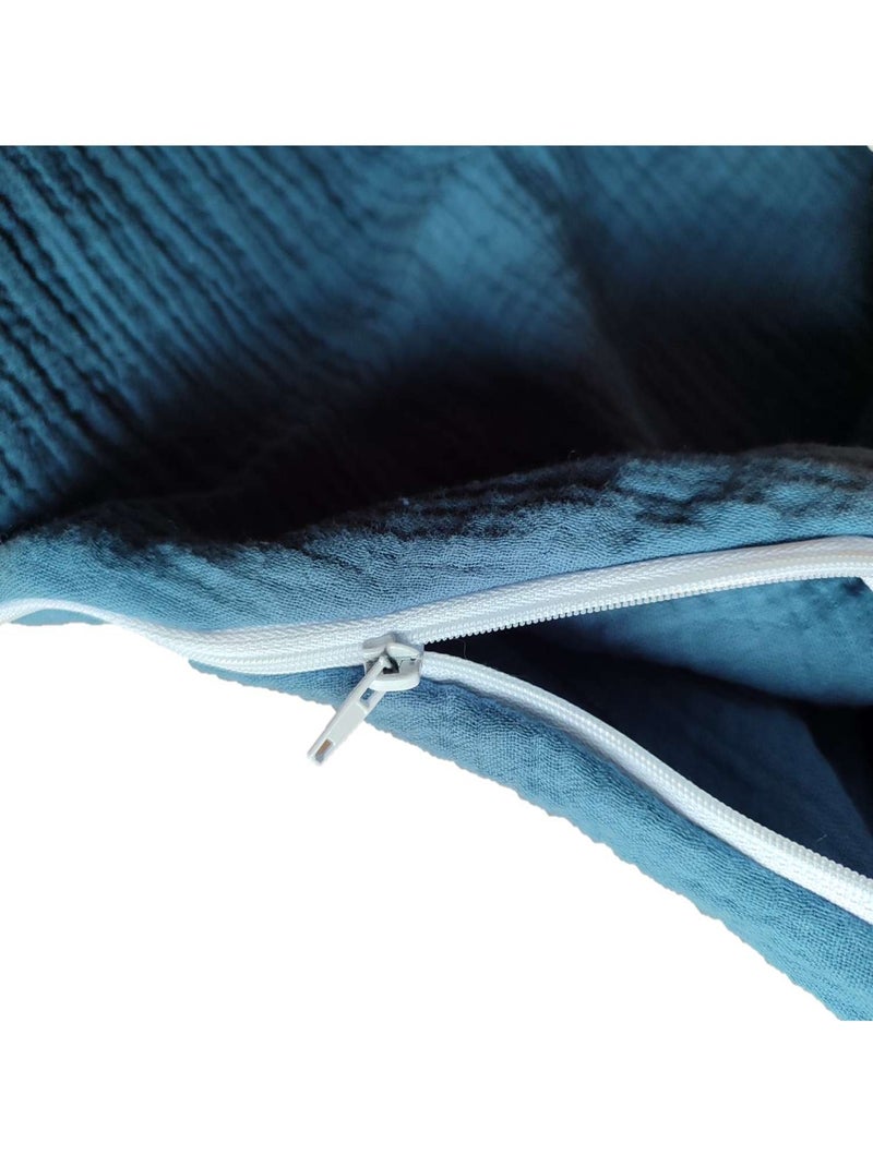 Gigoteuse sans manches en gaze de coton Bleu - Kiabi