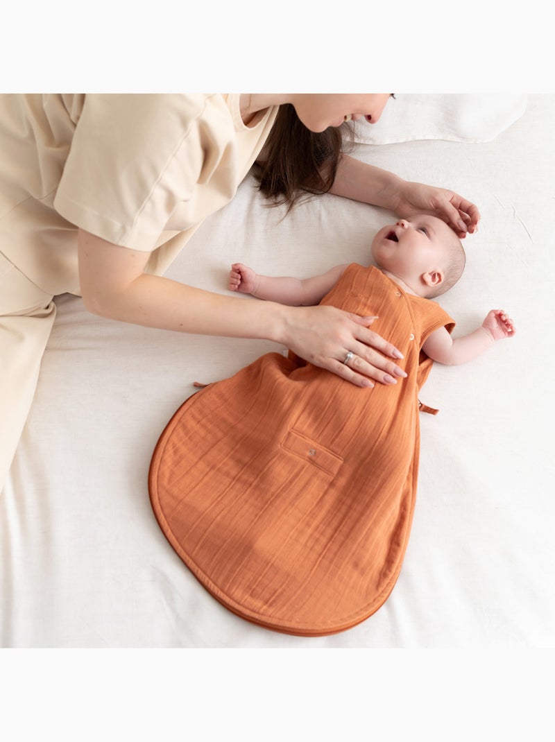 Gigoteuse sans manches été  - TOG 0.5 Gaze douce d'été Orange - Kiabi
