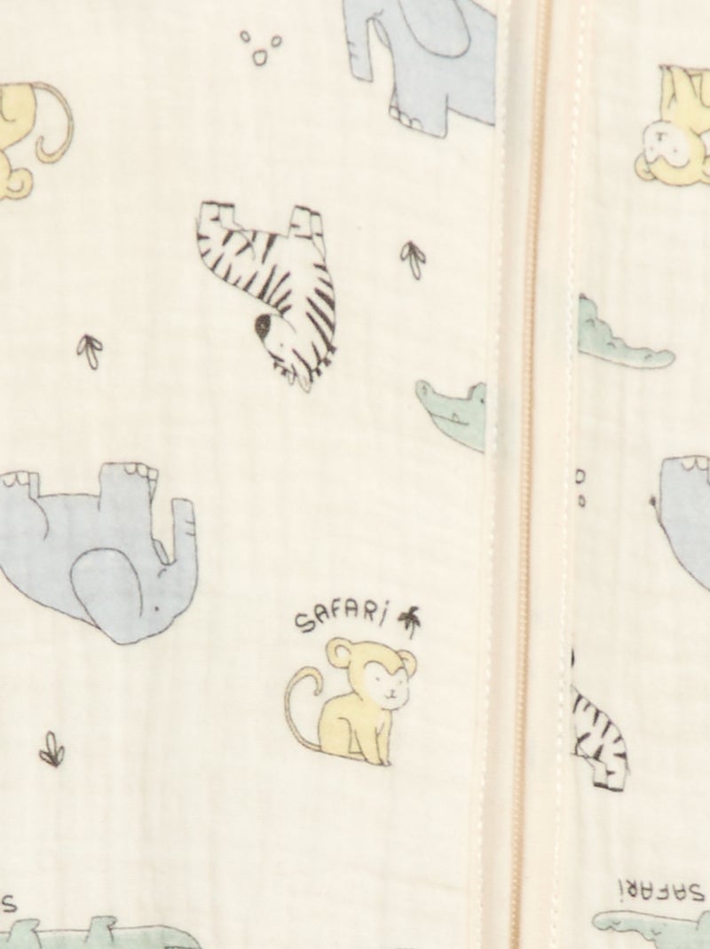 Gigoteuse sans manches zippée en coton TOG 2 Beige - Kiabi