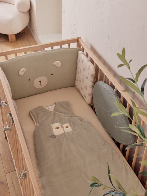 Gigoteuse sauge brodée 100 cm en Veloudoux® Noukie's - Kiabi