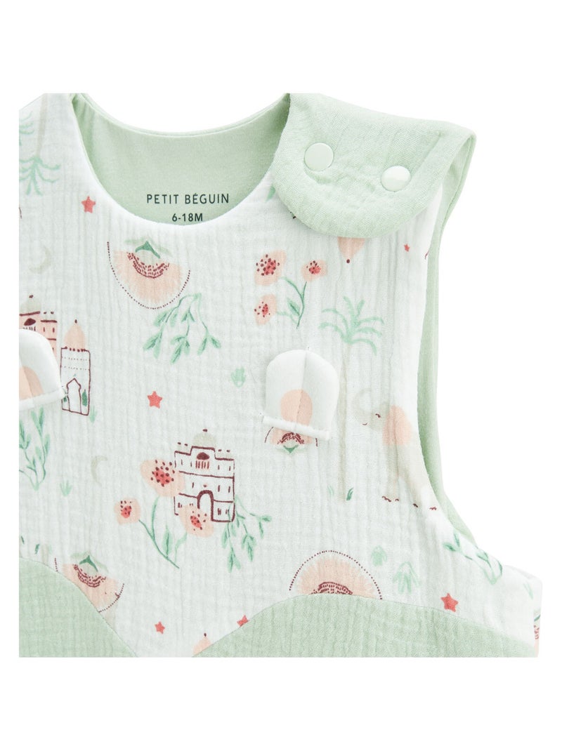 Gigoteuse siège auto TOG 1 en gaze de coton Arya Vert - Kiabi