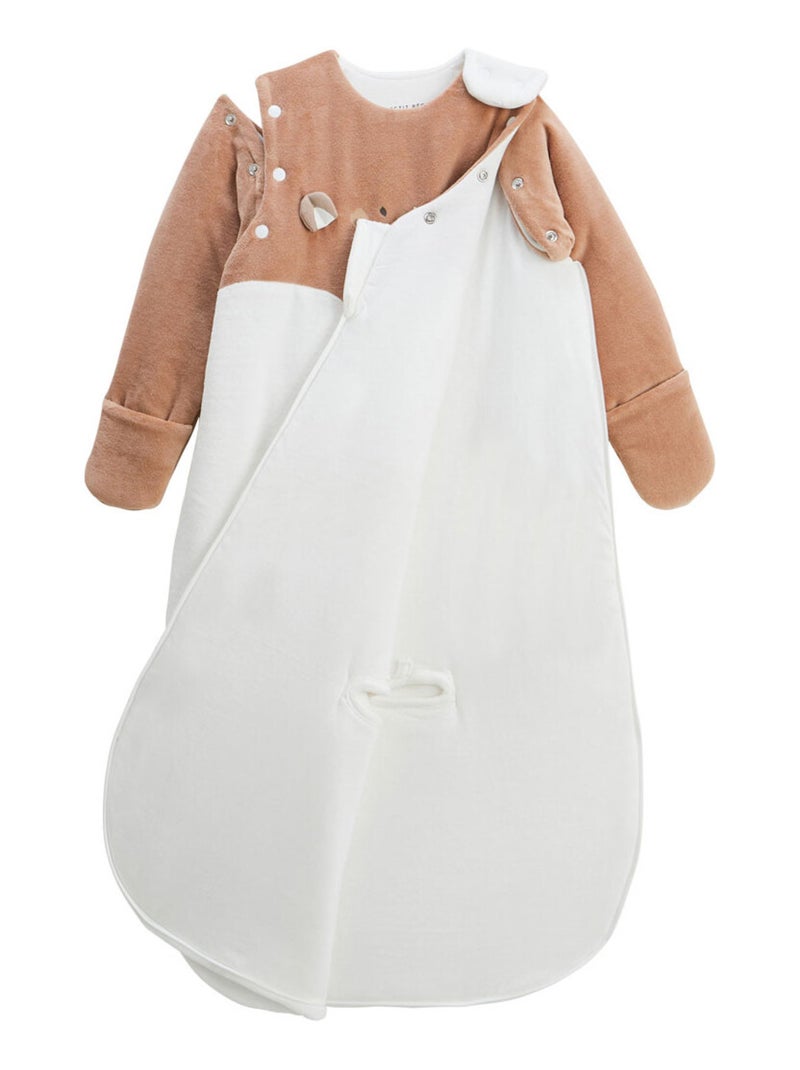 Gigoteuse siège auto TOG 3 avec manches amovibles Mini Loutre Ecru - Kiabi