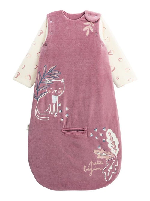 Gigoteuse siège auto TOG 3 en velours avec manches amovibles Matcha - Kiabi