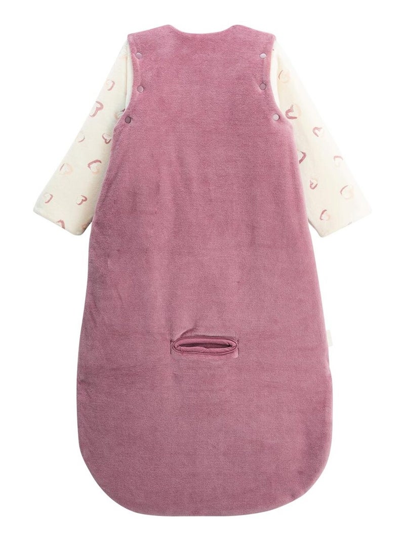 Gigoteuse siège auto TOG 3 en velours avec manches amovibles Matcha Rose - Kiabi