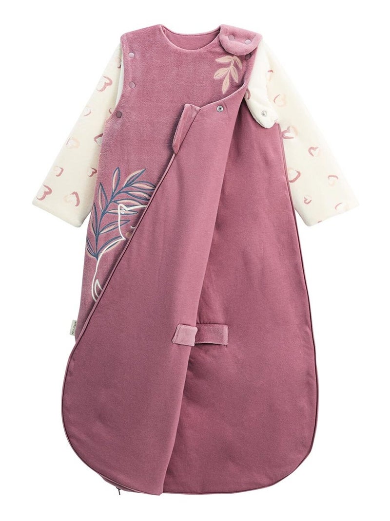 Gigoteuse siège auto TOG 3 en velours avec manches amovibles Matcha Rose - Kiabi