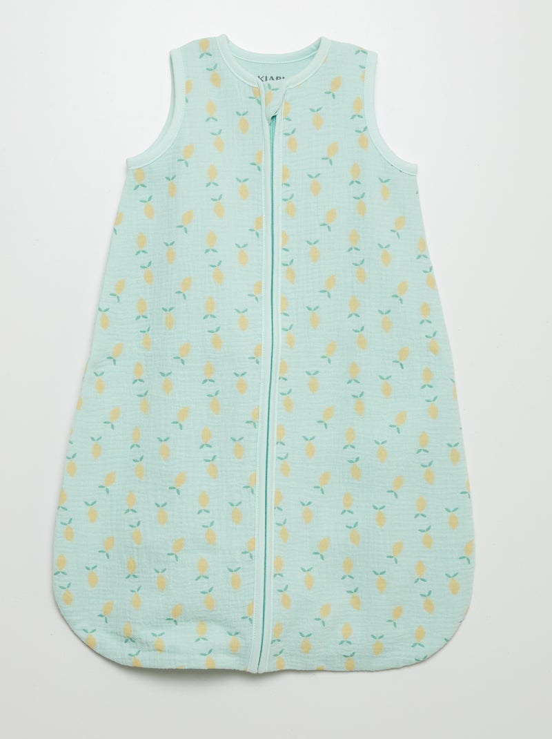 Gigoteuse TOG 1 en double gaze de coton Vert citron - Kiabi