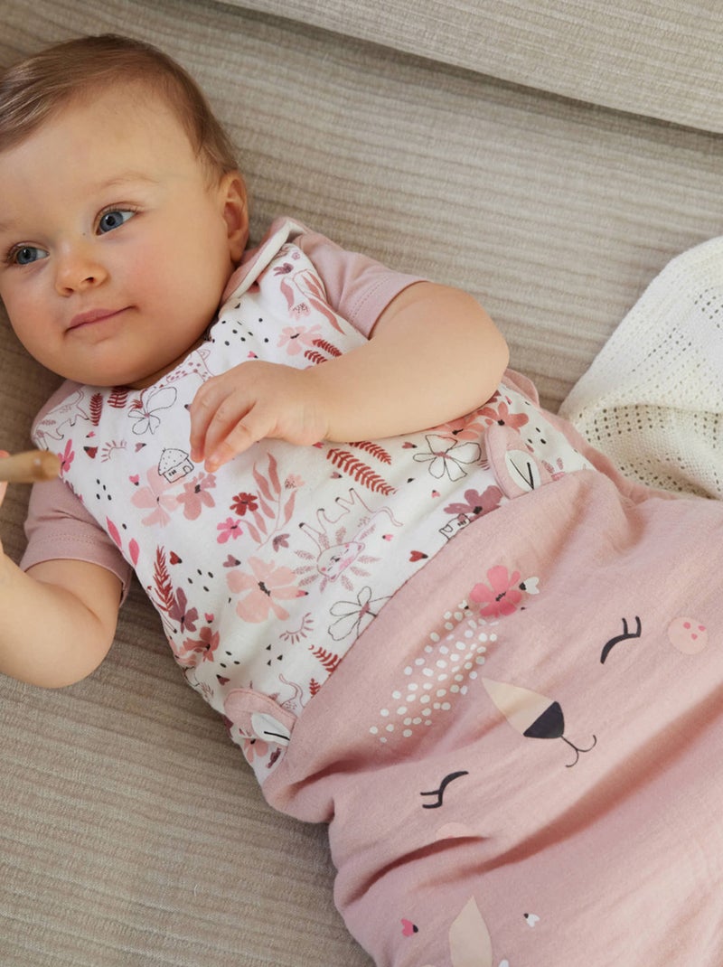 Gigoteuse TOG 2 en gaze de coton Petit Safari Rose - Kiabi