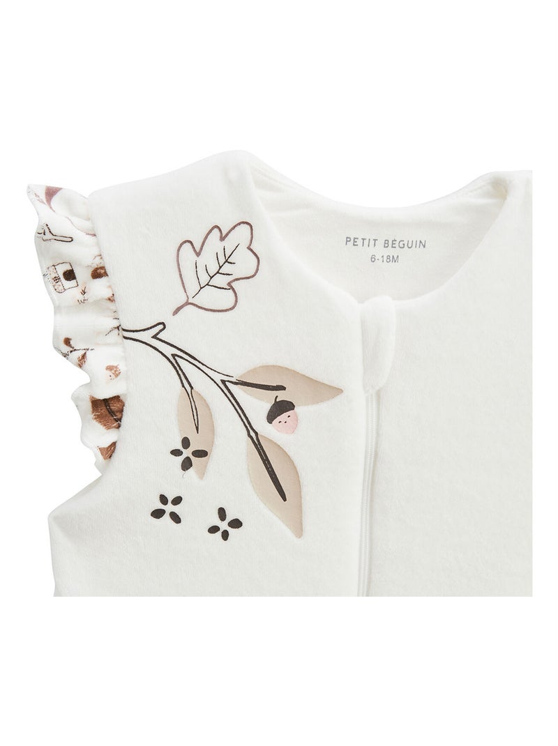 Gigoteuse TOG 2 en velours Sora Ecru - Kiabi