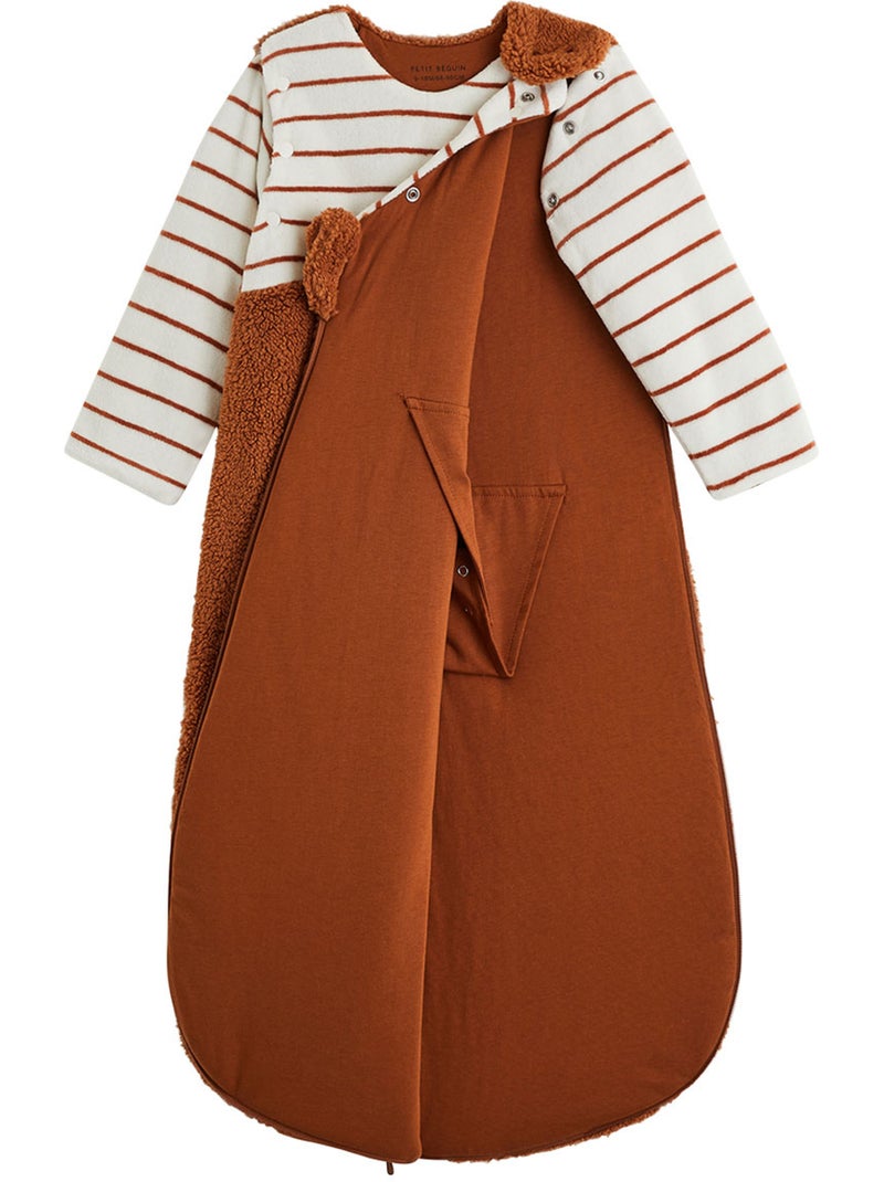 Gigoteuse tog2 en sherpa avec manches amovibles moka Marron - Kiabi