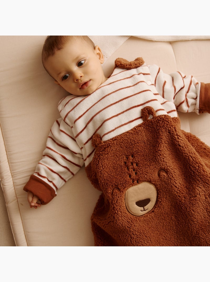 Gigoteuse tog2 en sherpa avec manches amovibles moka Marron - Kiabi