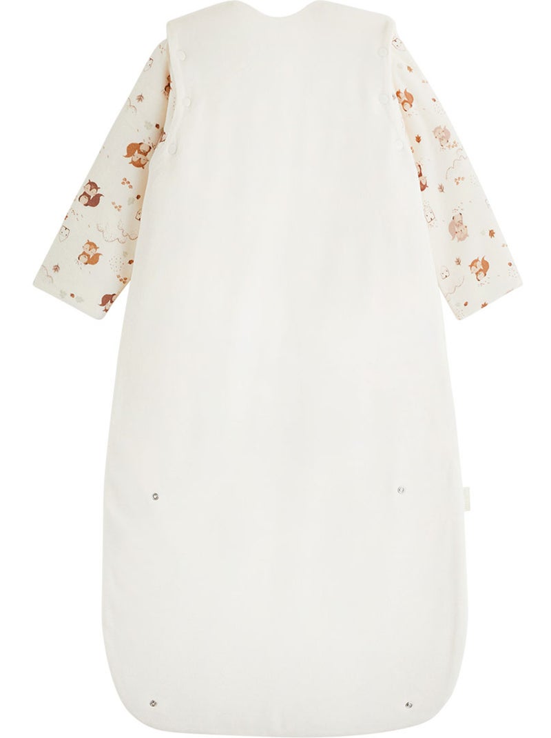 Gigoteuse tog2 en velours avec manches amovibles caramel Ecru - Kiabi