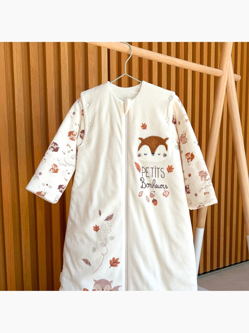 Gigoteuse tog2 en velours avec manches amovibles caramel Ecru - Kiabi