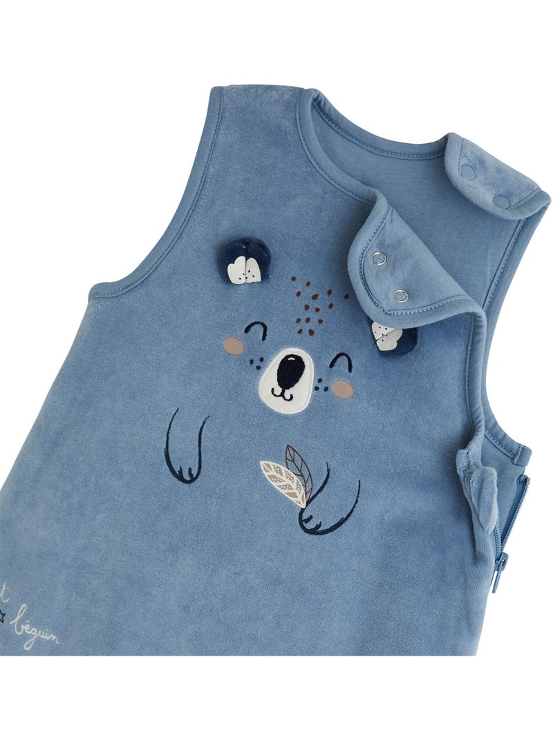 Gigoteuse tog2 en velours mathéo Bleu - Kiabi