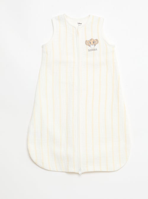 Gigoteuse zippée sans manches 'Disney' 'Simba' en velours - Kiabi