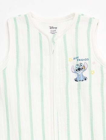 Gigoteuse zippée sans manches 'Disney' 'Stitch' en velours