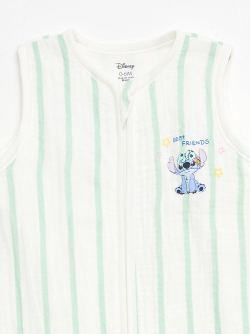 Gigoteuse zippée sans manches 'Disney' 'Stitch' en velours - Kiabi Gigoteuse zippée sans manches 'Disney' 'Stitch' en velours - Kiabi