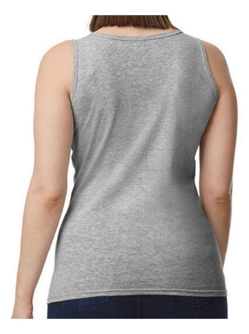 Gildan - Débardeur motif/style uni SOFTSTYLE Gris - Kiabi