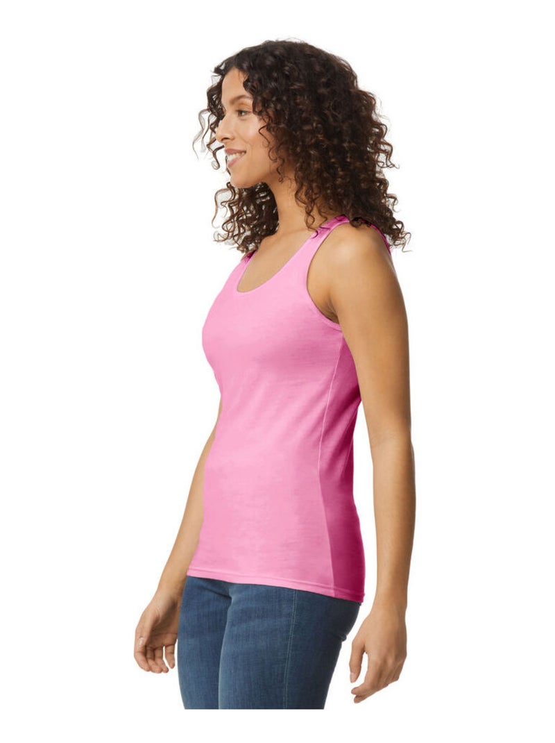 Gildan - Débardeur SOFTSTYLE Rouge pourpre - Kiabi