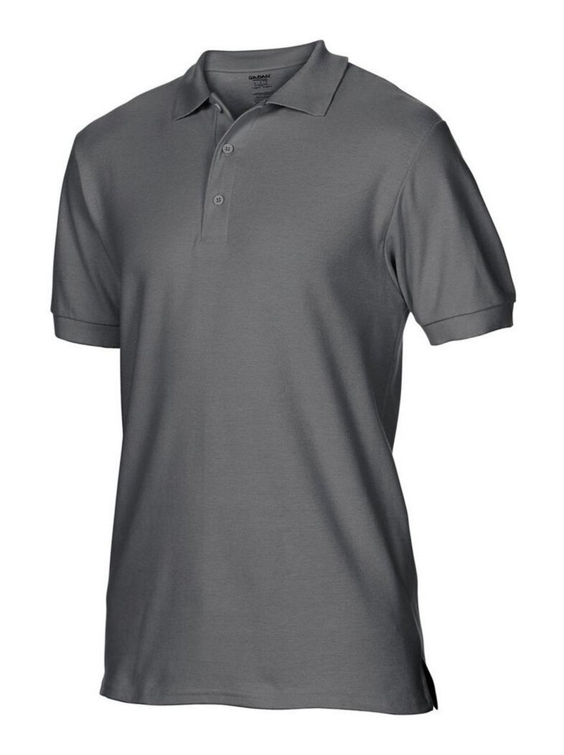 Gildan - Polo HAMMER Gris Noir - Kiabi