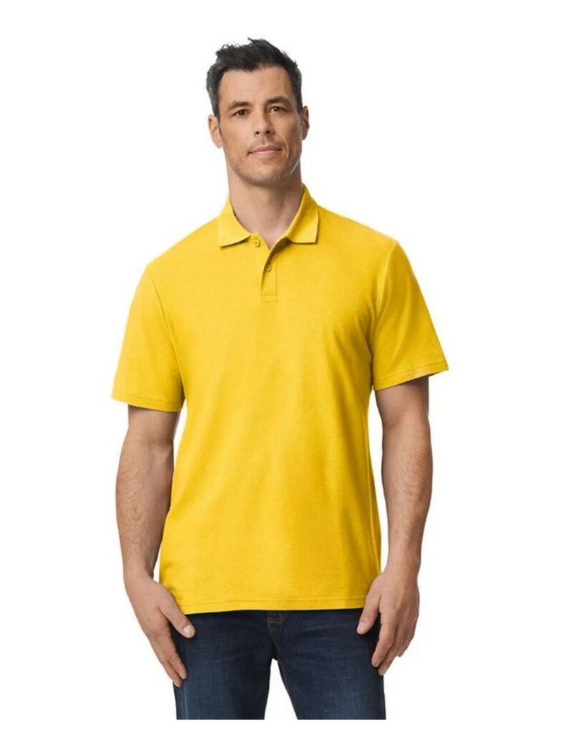 Gildan - Polo SOFTSTYLE Jaune poussin - Kiabi