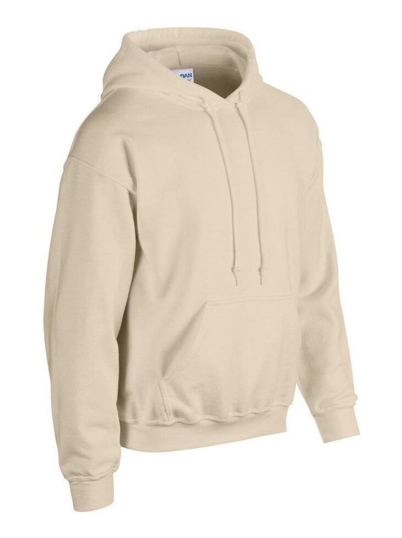 Gildan - Sweat à capuche Beige sable - Kiabi