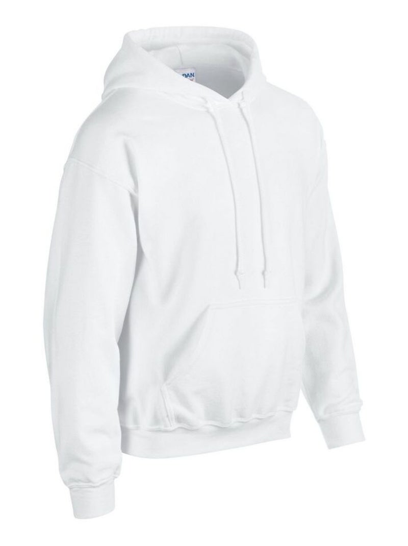 Gildan - Sweat à capuche Blanc - Kiabi