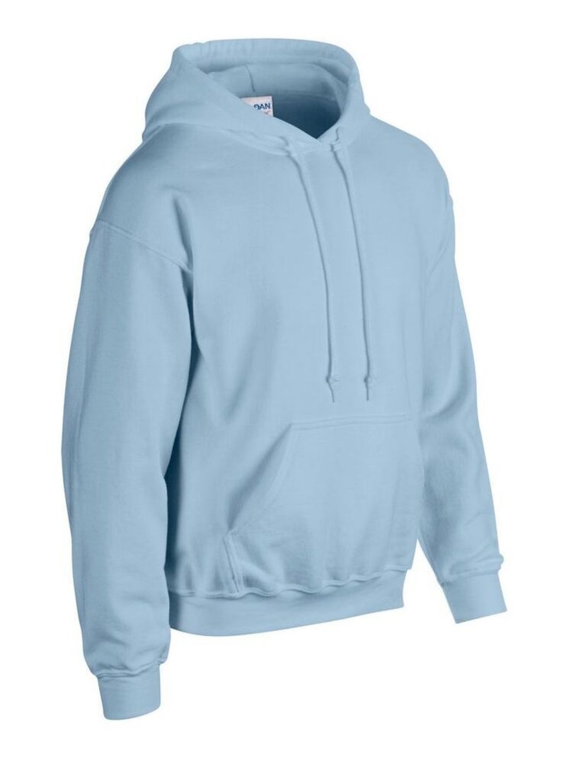 Gildan - Sweat à capuche Bleu clair - Kiabi