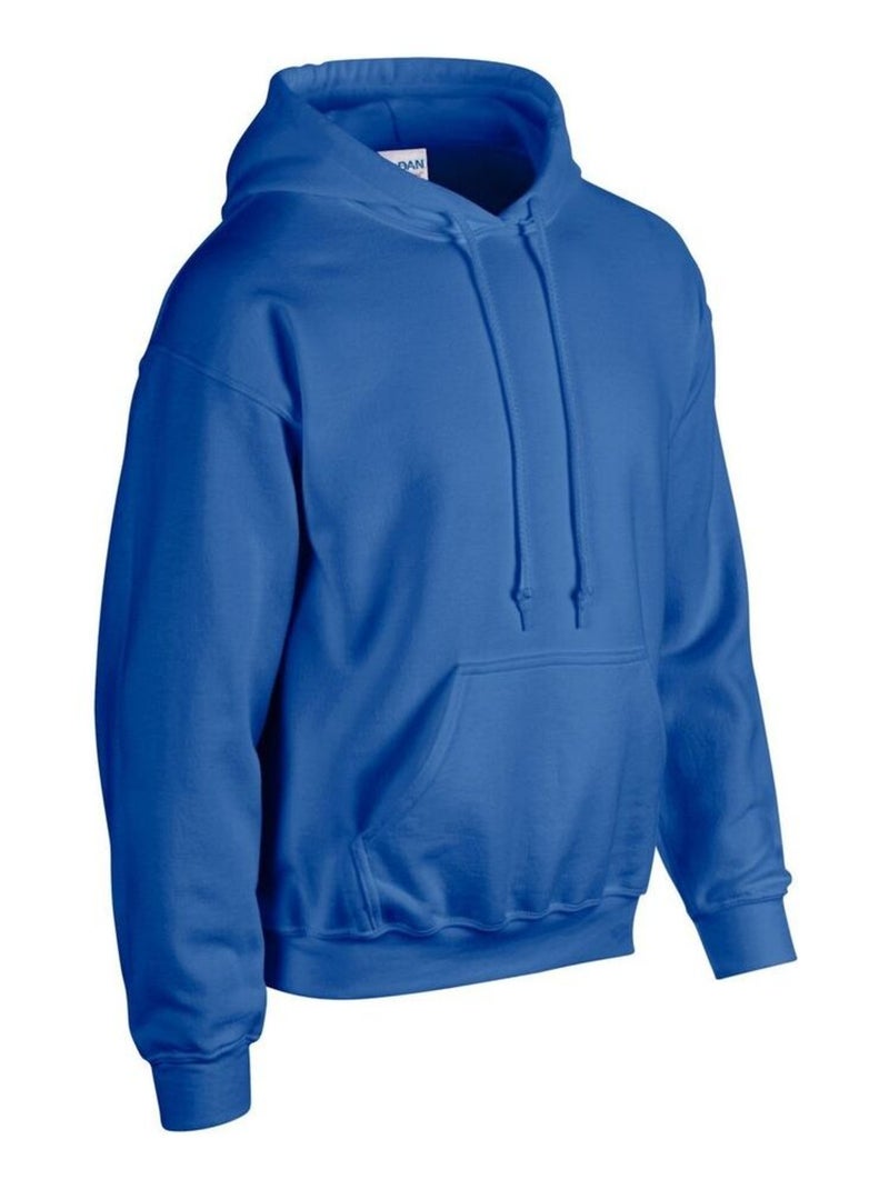 Gildan - Sweat à capuche Bleu roi - Kiabi