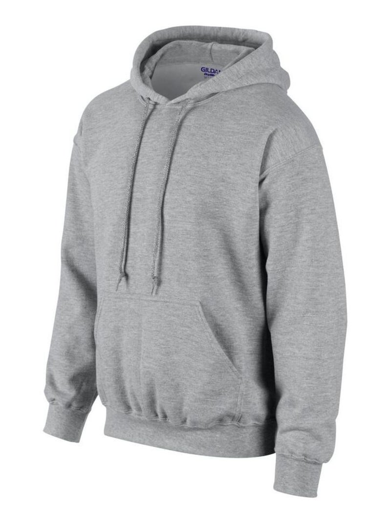 Gildan - Sweat à capuche Gris - Kiabi
