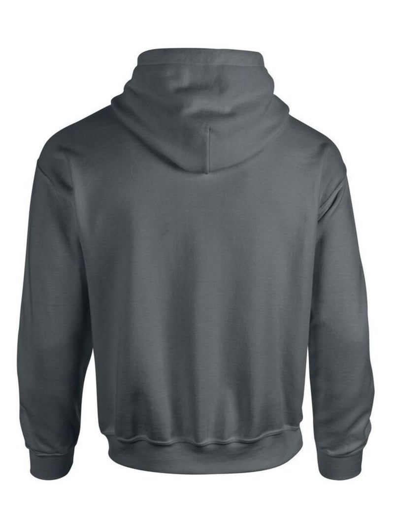 Gildan - Sweat à capuche Gris Noir - Kiabi