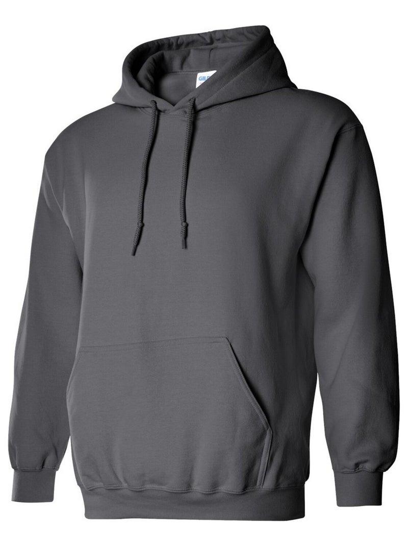 Gildan - Sweat à capuche Gris Noir - Kiabi