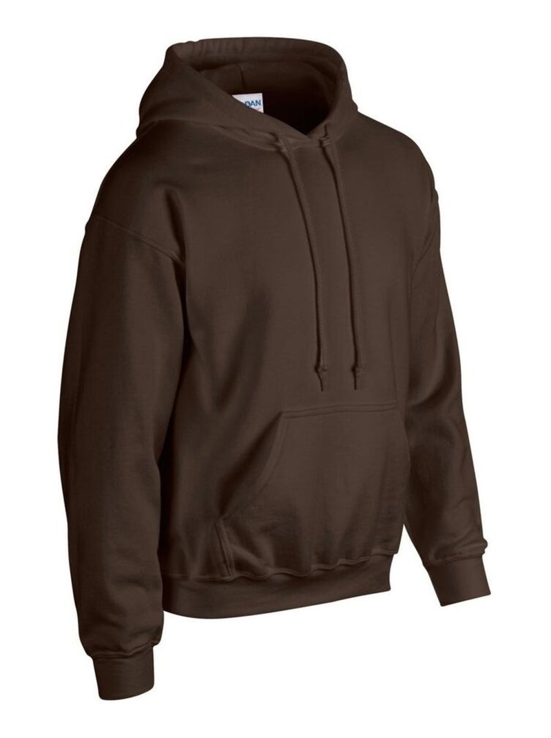 Gildan - Sweat à capuche Marron foncé - Kiabi