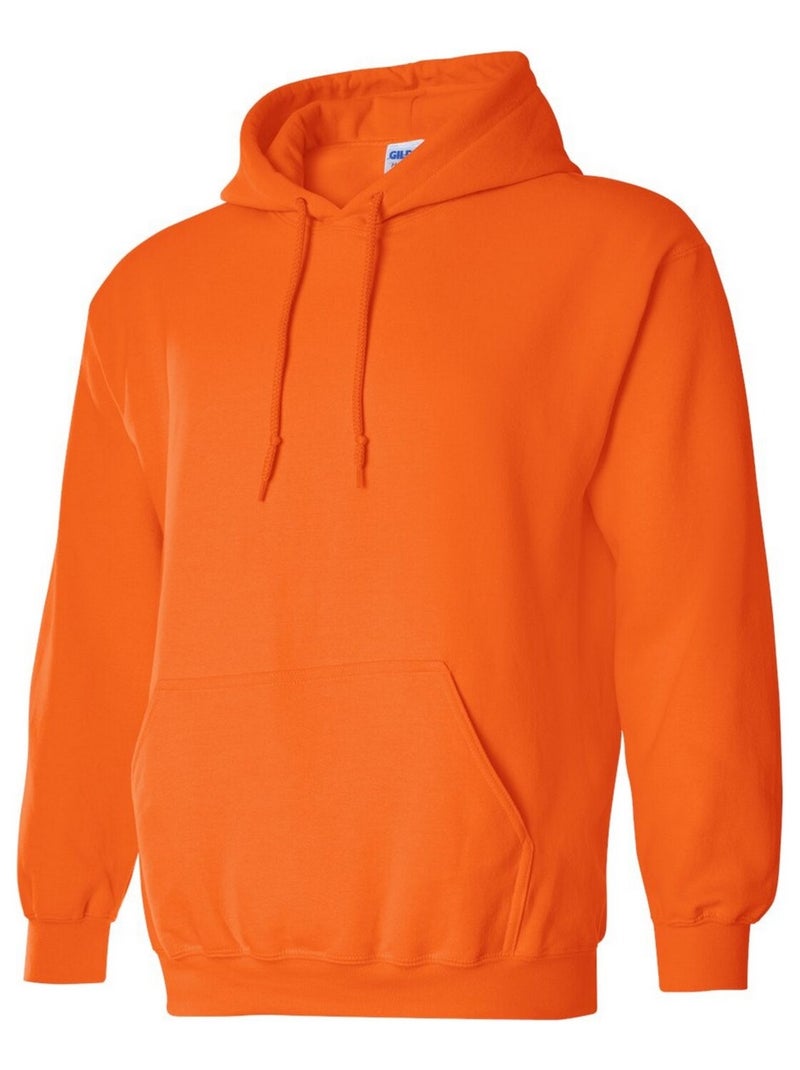Gildan - Sweat à capuche Orange clémentine - Kiabi