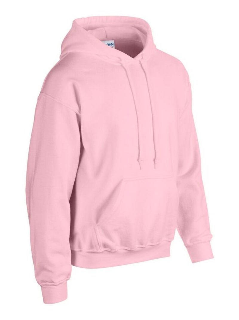 Gildan - Sweat à capuche Rose clair - Kiabi