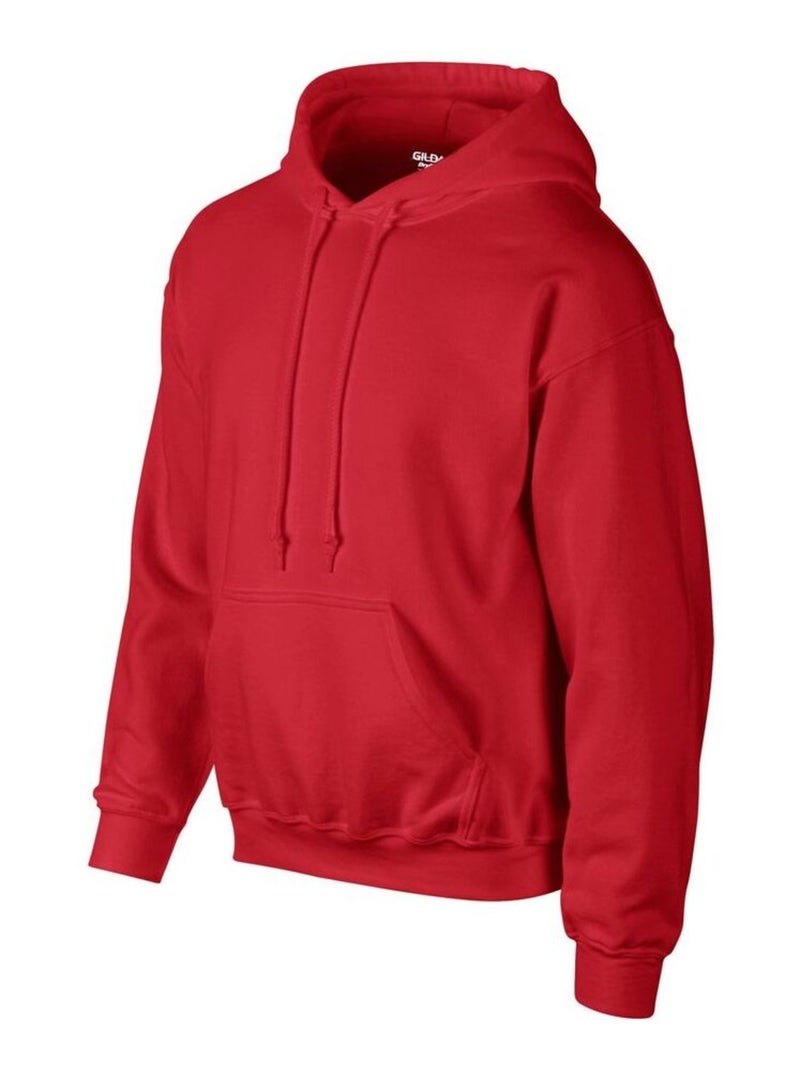 Gildan - Sweat à capuche Rouge - Kiabi