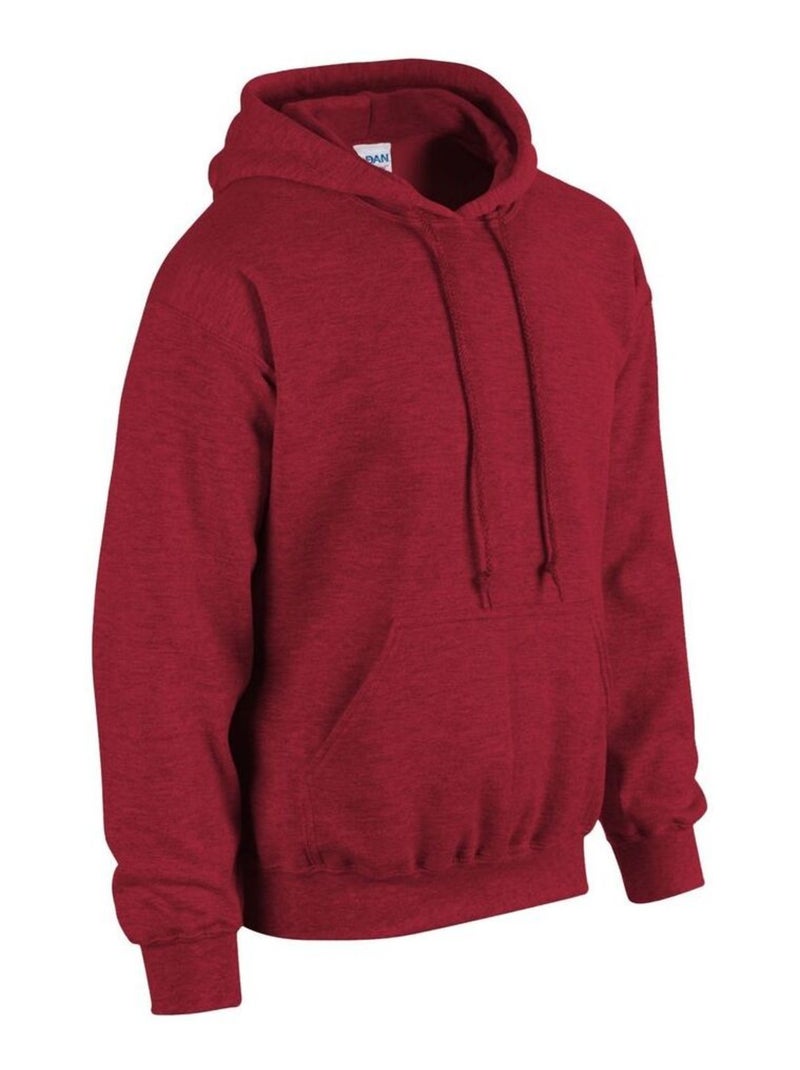 Gildan - Sweat à capuche Rouge foncé - Kiabi