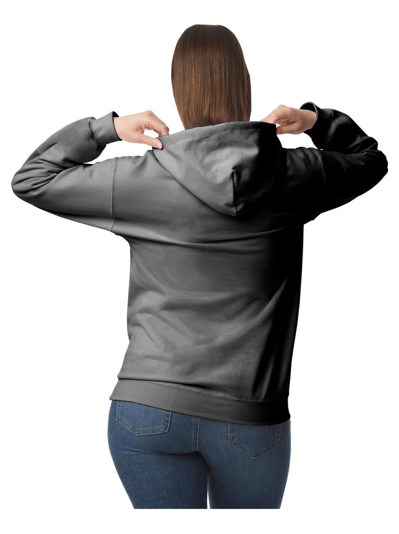 Gildan - Sweat à capuche SOFTSTYLE Gris Noir - Kiabi