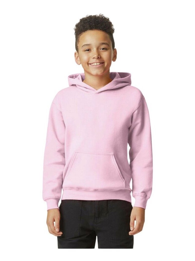 Gildan - Sweat à capuche SOFTSTYLE Rose clair - Kiabi