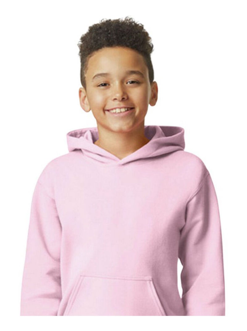 Gildan - Sweat à capuche SOFTSTYLE Rose clair - Kiabi