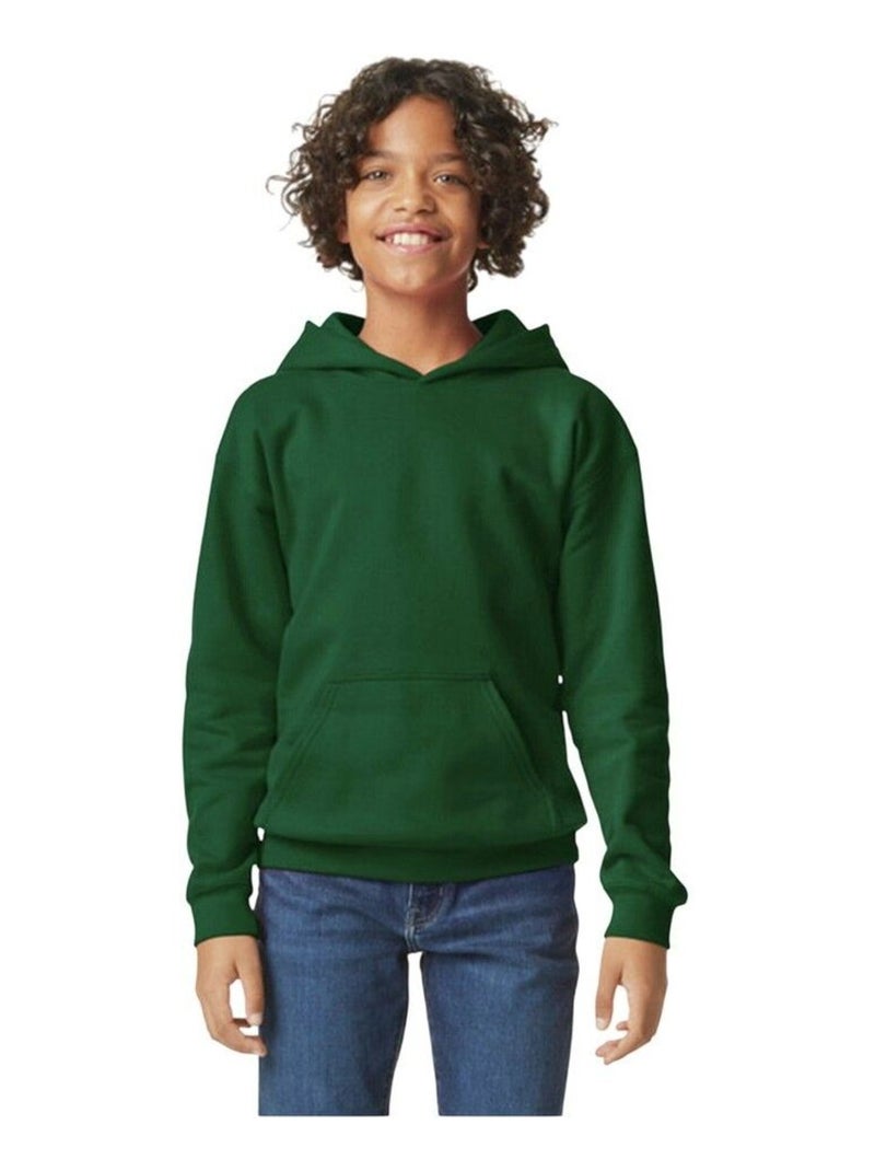 Gildan - Sweat à capuche SOFTSTYLE Vert forêt - Kiabi