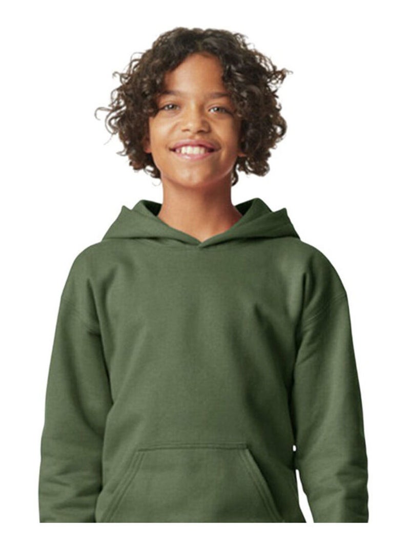 Gildan - Sweat à capuche SOFTSTYLE Vert kaki - Kiabi