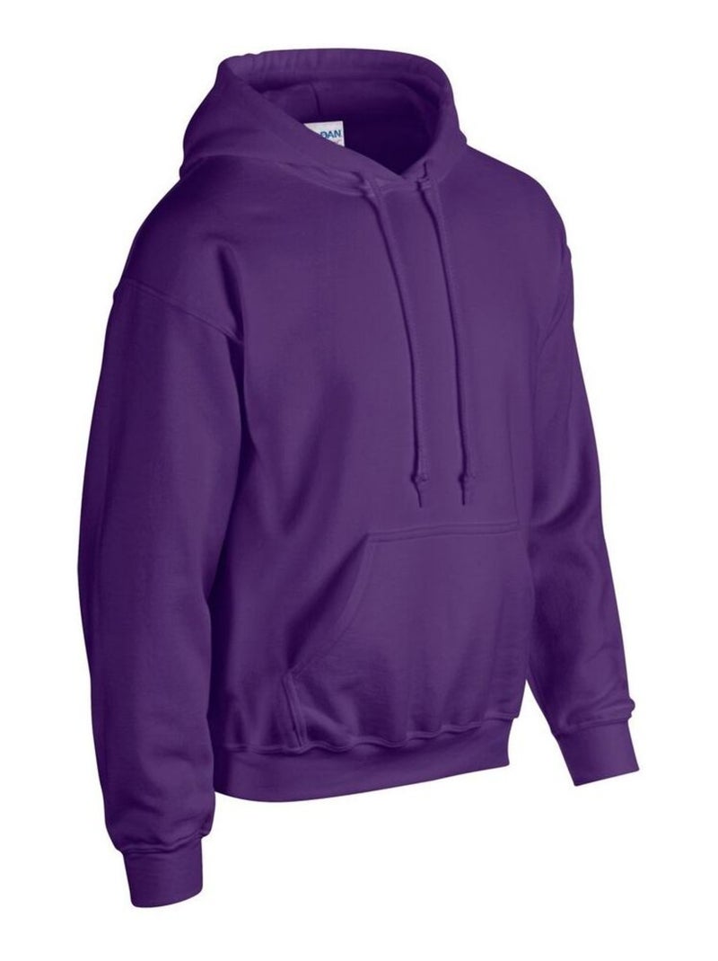 Gildan - Sweat à capuche Violet - Kiabi