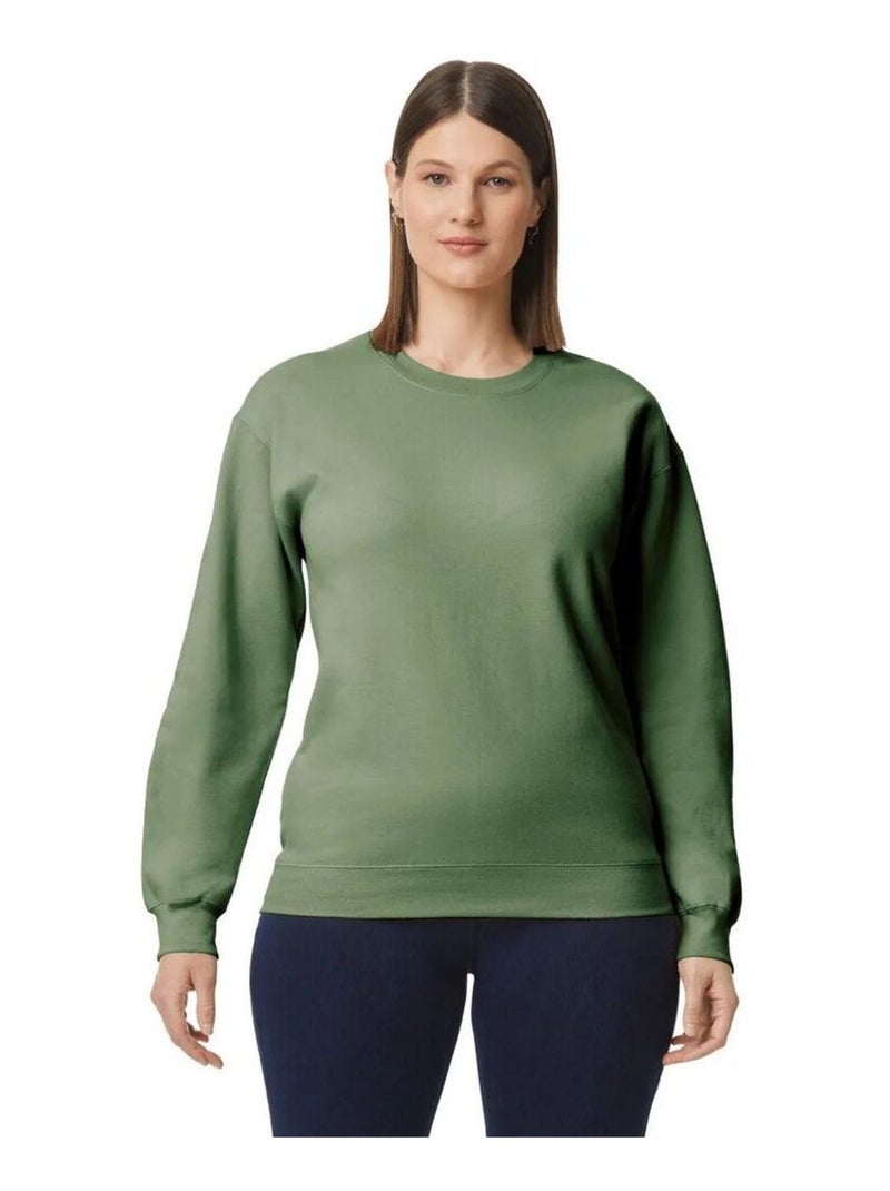 Gildan - Sweat SOFTSTYLE Vert kaki - Kiabi