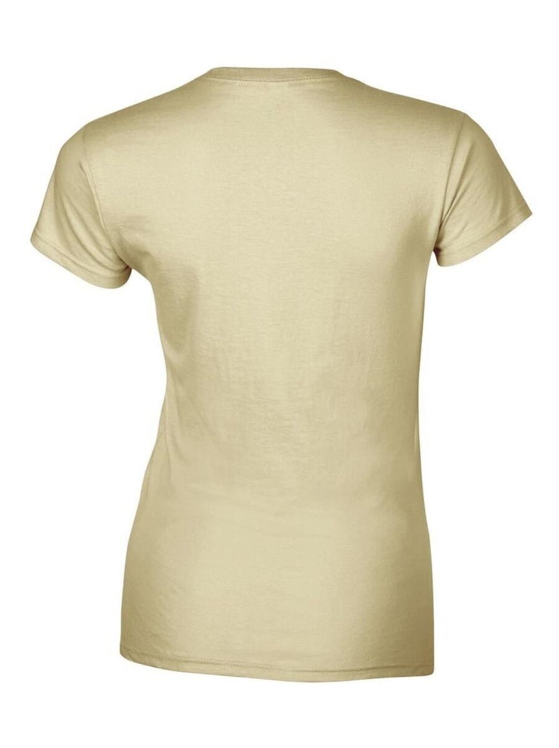 Gildan - T-shirt à manches courtes Beige - Kiabi
