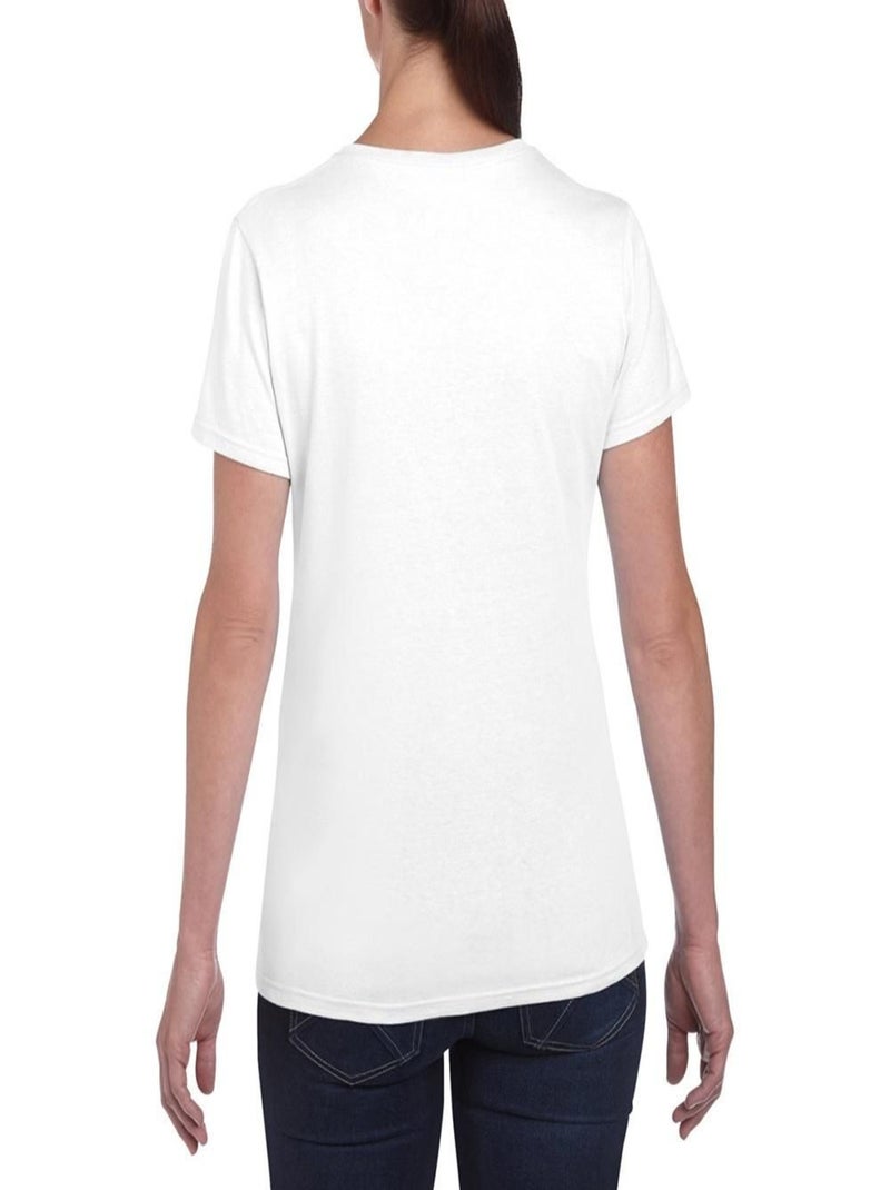 Gildan - T-shirt à manches courtes coupe féminine Blanc - Kiabi