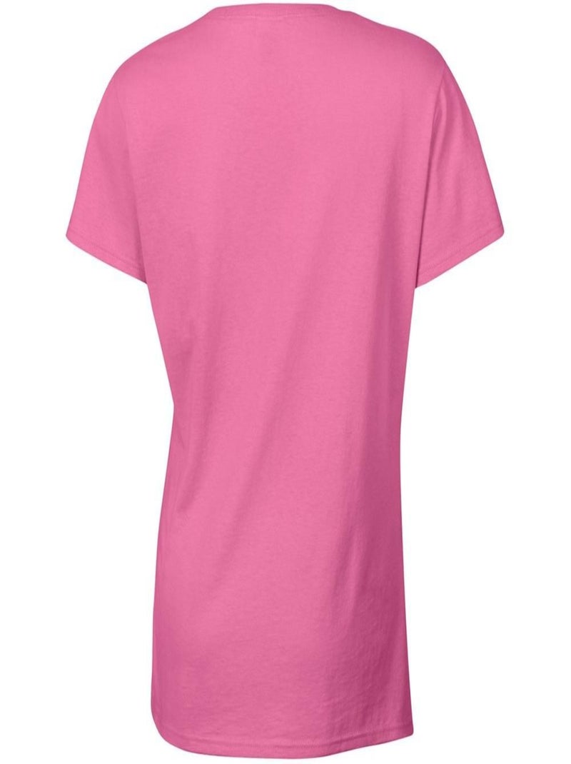Gildan - T-shirt à manches courtes coupe féminine Rose - Kiabi