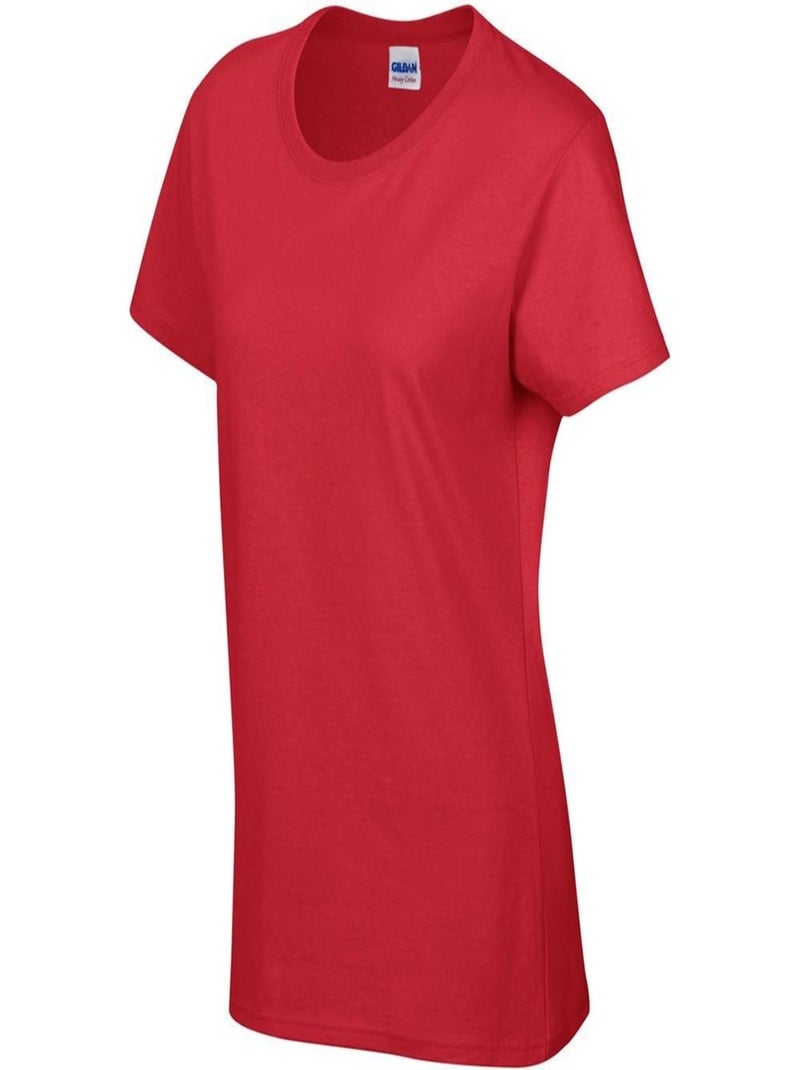 Gildan - T-shirt à manches courtes coupe féminine Rouge - Kiabi