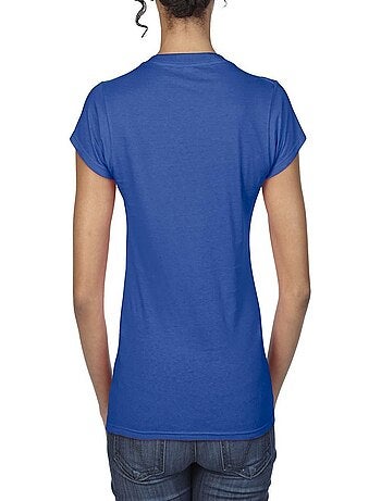 Gildan - T-shirt à manches courtes et col en V